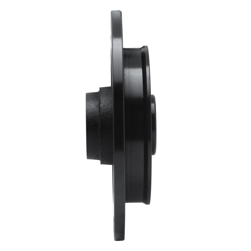 Picture of R1 87-94 Mazda 323 Rear Left Drilled & Slotted Black Brake Rotor
