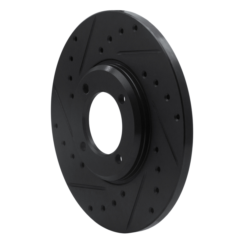 Picture of R1 63-86 Ford Cortina Front Left Drilled & Slotted Black Brake Rotor