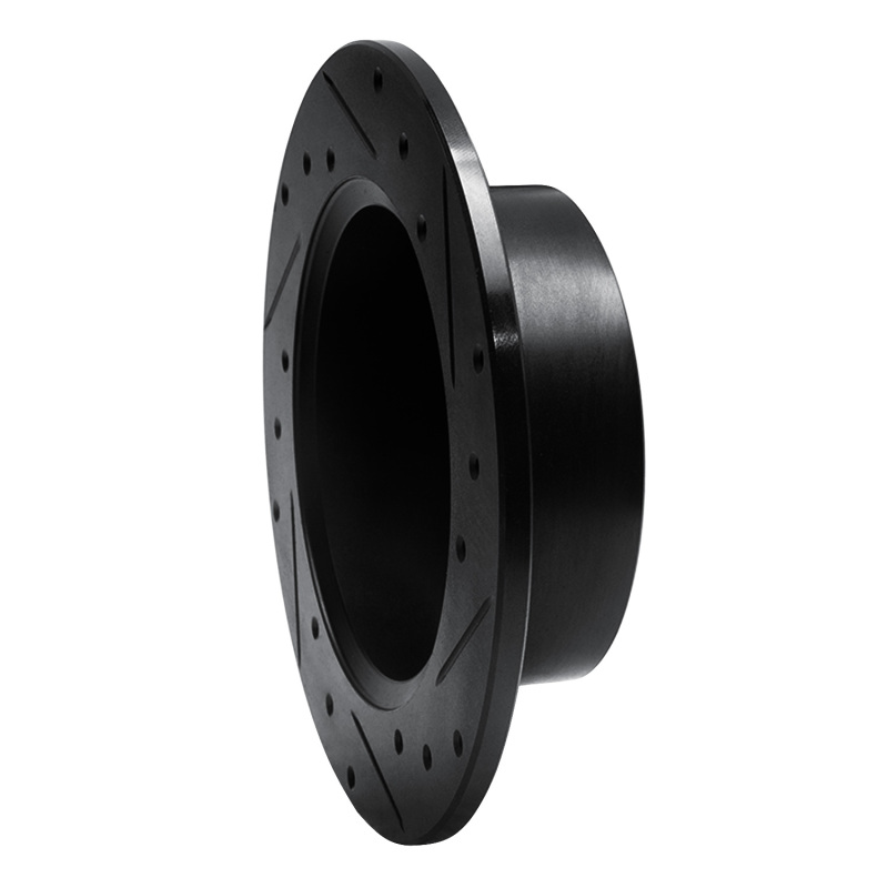 Picture of R1 92-94 Acura Vigor Rear Left Drilled & Slotted Black Brake Rotor