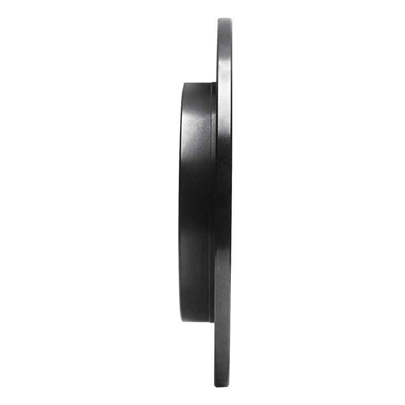 Picture of R1 88-89 Merkur SCORPIO Rear Right Drilled & Slotted Black Brake Rotor
