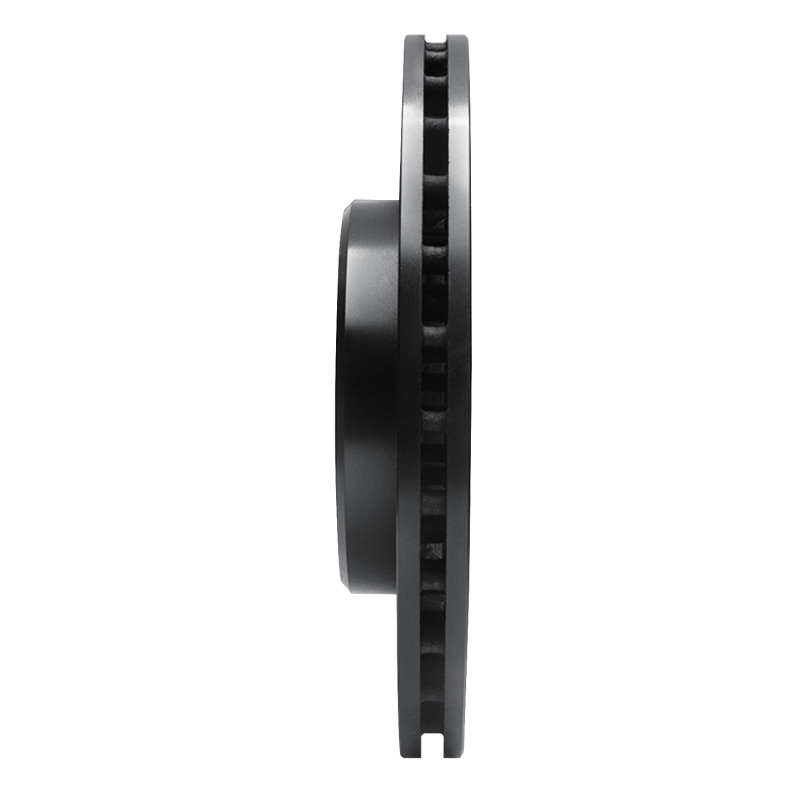 Picture of R1 21-25 Acura TLX Front Right Drilled & Slotted Black Brake Rotor