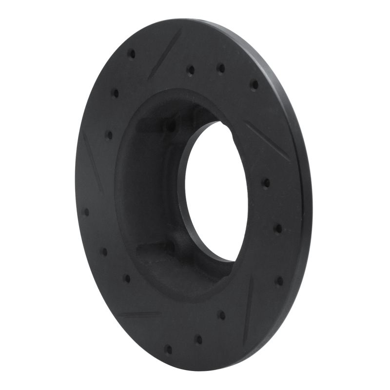 Picture of R1 73-79 Honda Civic Front Right Drilled & Slotted Black Brake Rotor