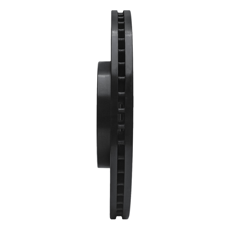 Picture of R1 09-14 Acura TL Front Right Drilled & Slotted Black Brake Rotor