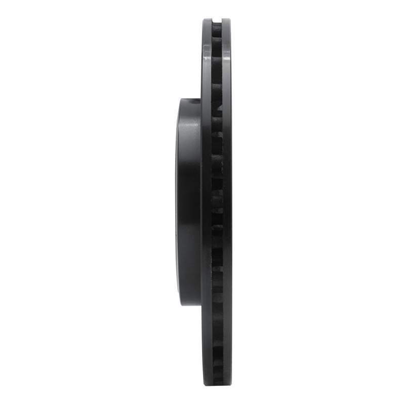 Picture of R1 14-19 Mercedes-Benz CLA250 Rear Left Drilled & Slotted Black Brake Rotor