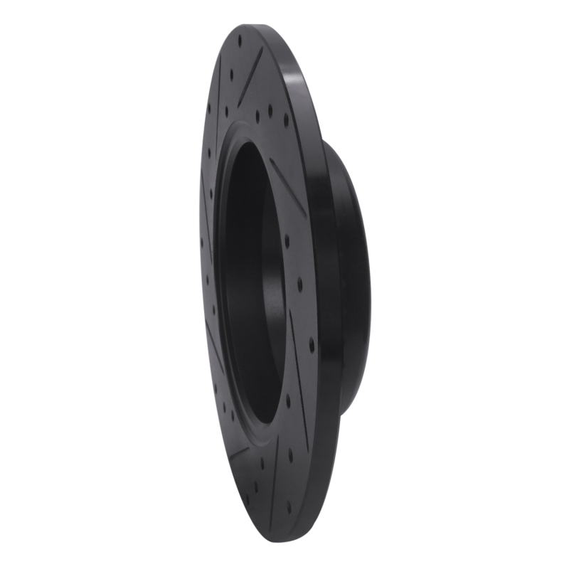 Picture of R1 15-21 Mercedes-Benz C180 (Mexico) Rear Right Drilled & Slotted Black Brake Rotor