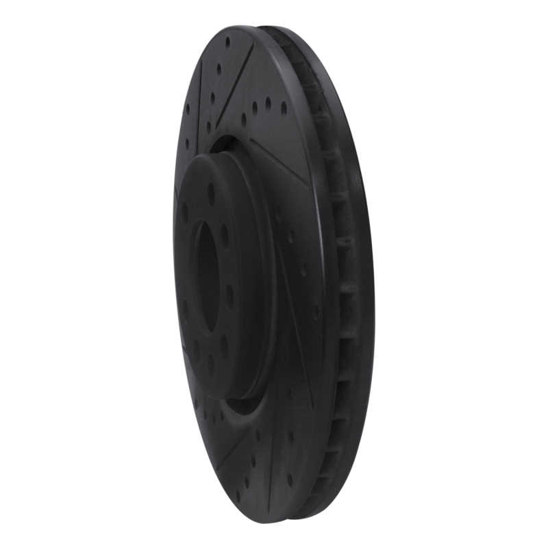 Picture of R1 03-11 Cadillac BLS (Mexico) Front Left Drilled & Slotted Black Brake Rotor
