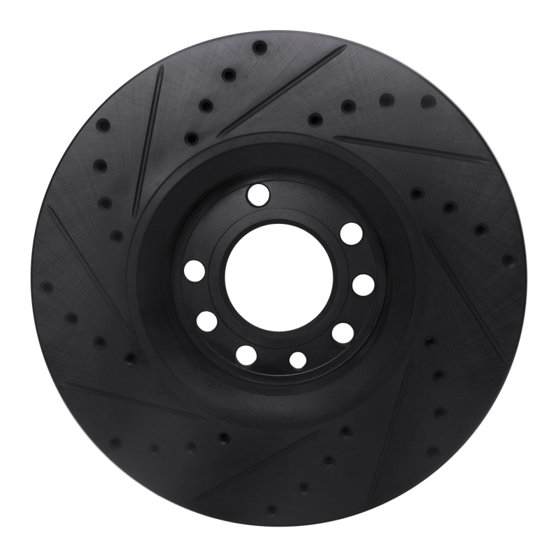 Picture of R1 03-11 Cadillac BLS (Mexico) Front Right Drilled & Slotted Black Brake Rotor