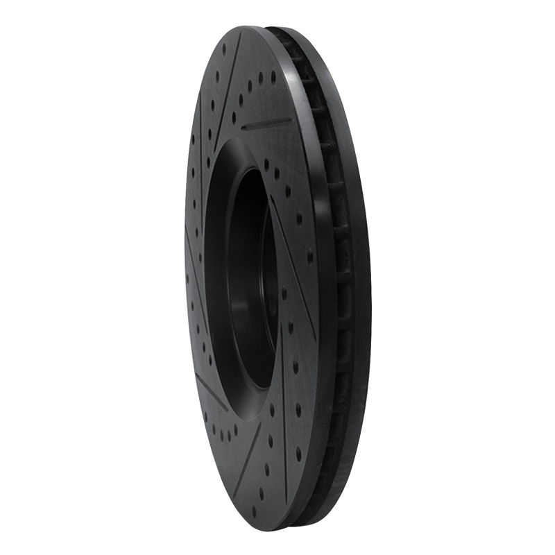 Picture of R1 03-11 Cadillac BLS (Mexico) Front Right Drilled & Slotted Black Brake Rotor