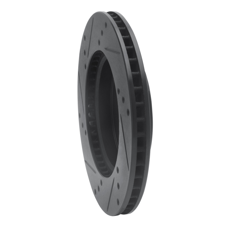 Picture of R1 11-25 Nissan Note (Mexico) Front Right Drilled & Slotted Black Brake Rotor