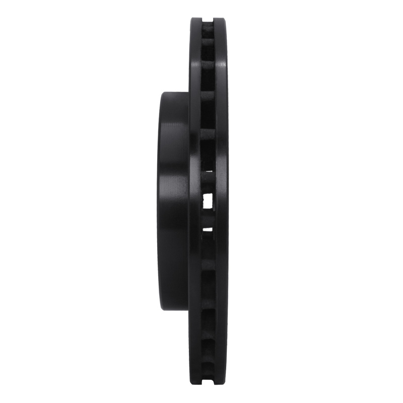 Picture of R1 85-91 Dodge COLT Front Right Drilled & Slotted Black Brake Rotor