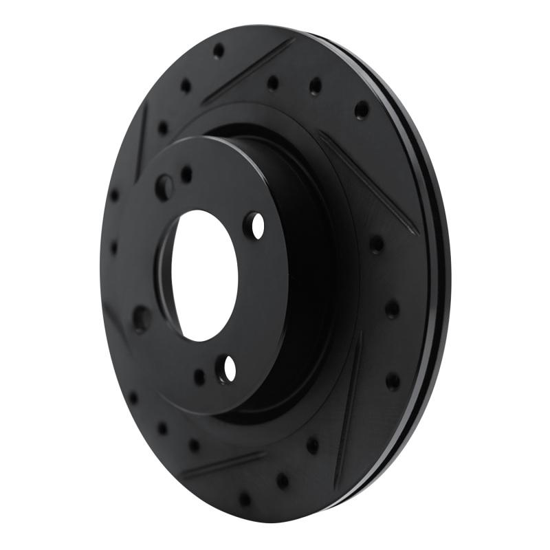 Picture of R1 16-25 Dodge Attitude (Mexico) Front Left Drilled & Slotted Black Brake Rotor