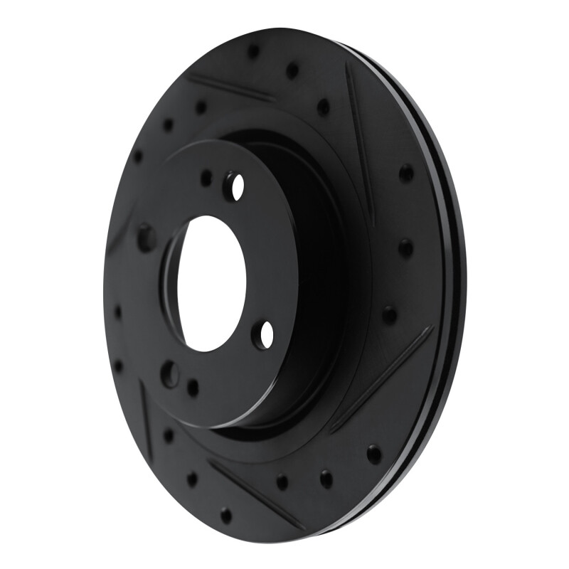 Picture of R1 16-25 Dodge Attitude (Mexico) Front Right Drilled & Slotted Black Brake Rotor