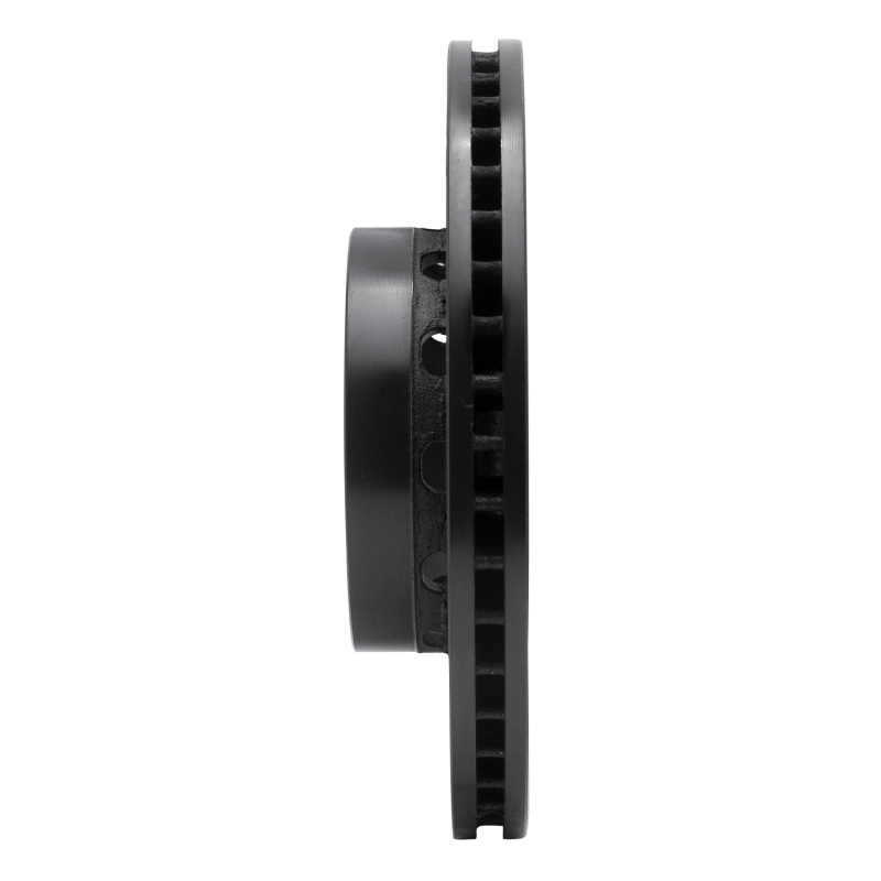 Picture of R1 90-97 Audi S6 Front Left Drilled & Slotted Black Brake Rotor