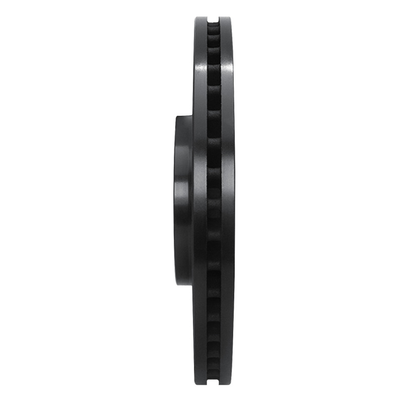 Picture of R1 98-09 Audi A6 (Mexico) Front Right Drilled & Slotted Black Brake Rotor
