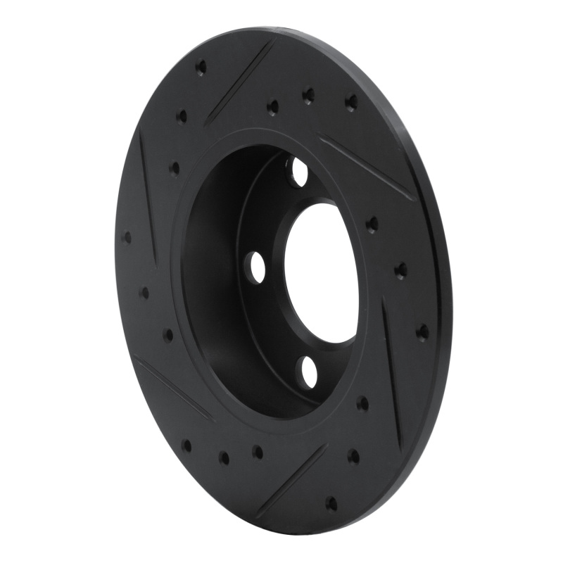 Picture of R1 98-24 Audi A1 (Mexico) Rear Right Drilled & Slotted Black Brake Rotor