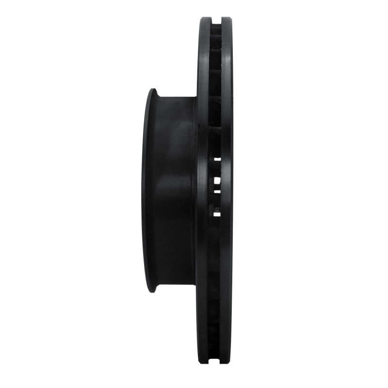 Picture of R1 92-95 Volkswagen EuroVan Front Left Drilled & Slotted Black Brake Rotor