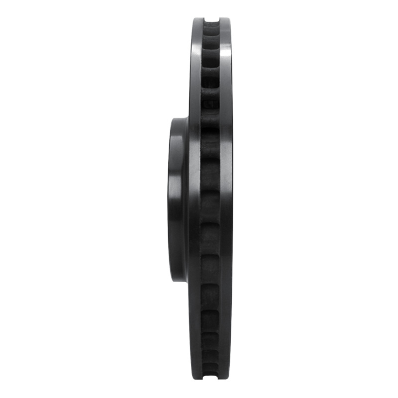 Picture of R1 10-17 Lexus LS460 Right Front Drilled & Slotted Black Brake Rotor