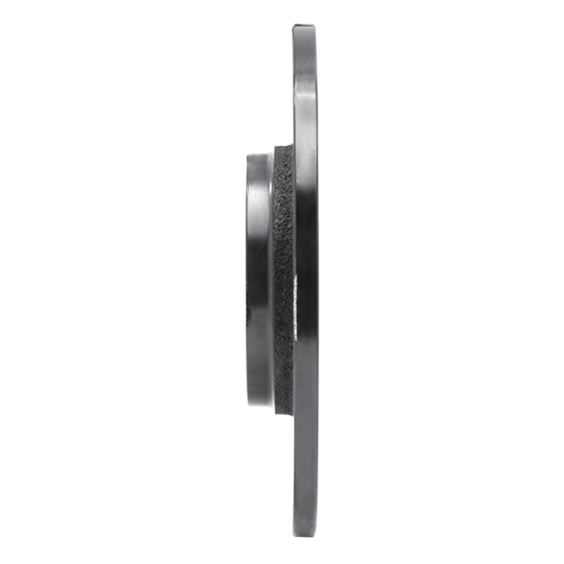 Picture of R1 80-82 Toyota Tercel Front Left Drilled & Slotted Black Brake Rotor