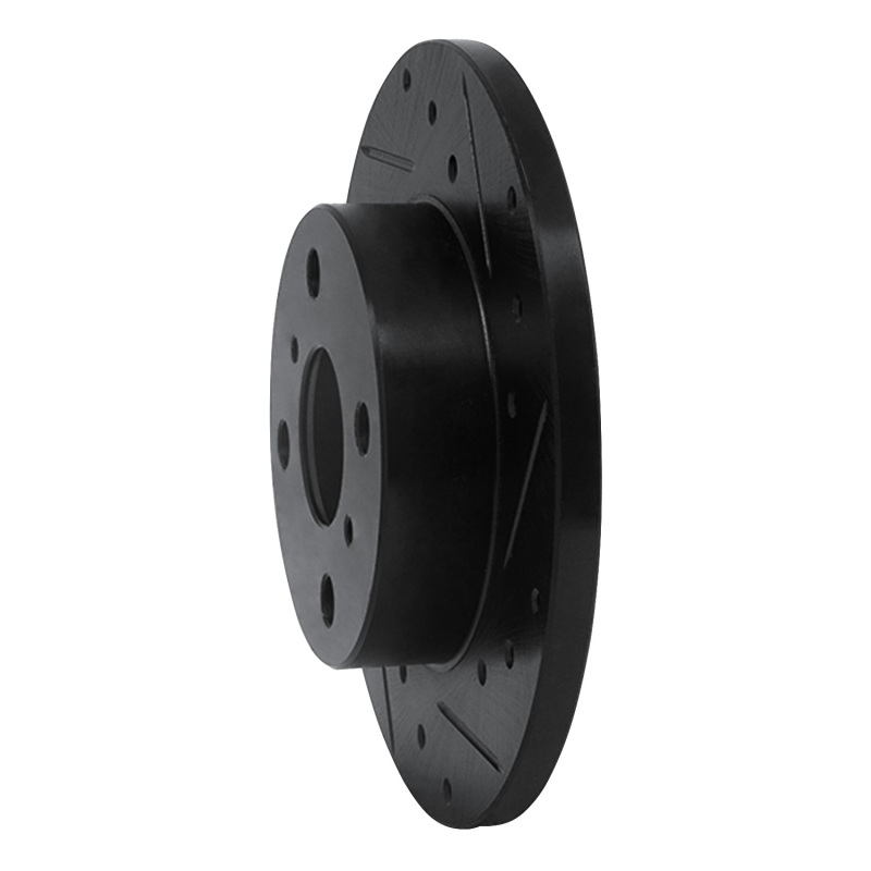 Picture of R1 84-88 Chevrolet Nova Front Right Drilled & Slotted Black Brake Rotor