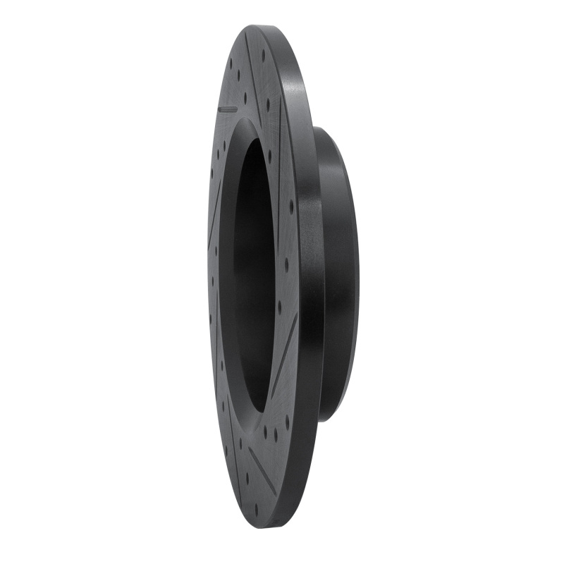 Picture of R1 79-80 Toyota Pickup Front Left Drilled & Slotted Black Brake Rotor