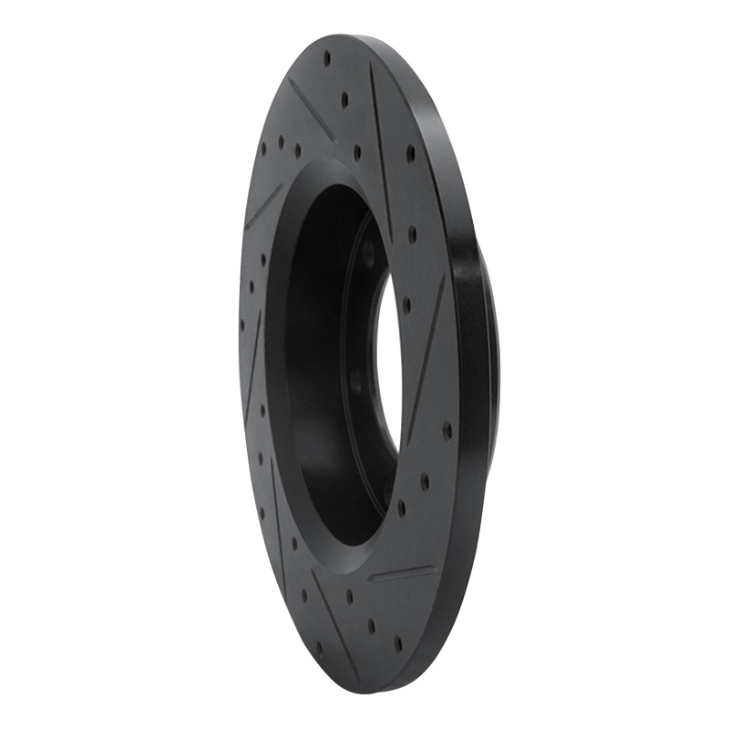 Picture of R1 81-85 Toyota Pickup Front Left Drilled & Slotted Black Brake Rotor