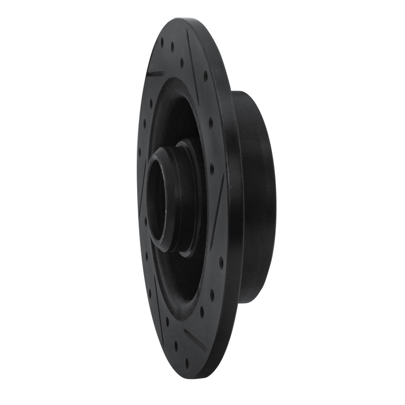 Picture of R1 88-92 Ford Probe Rear Left Drilled & Slotted Black Brake Rotor
