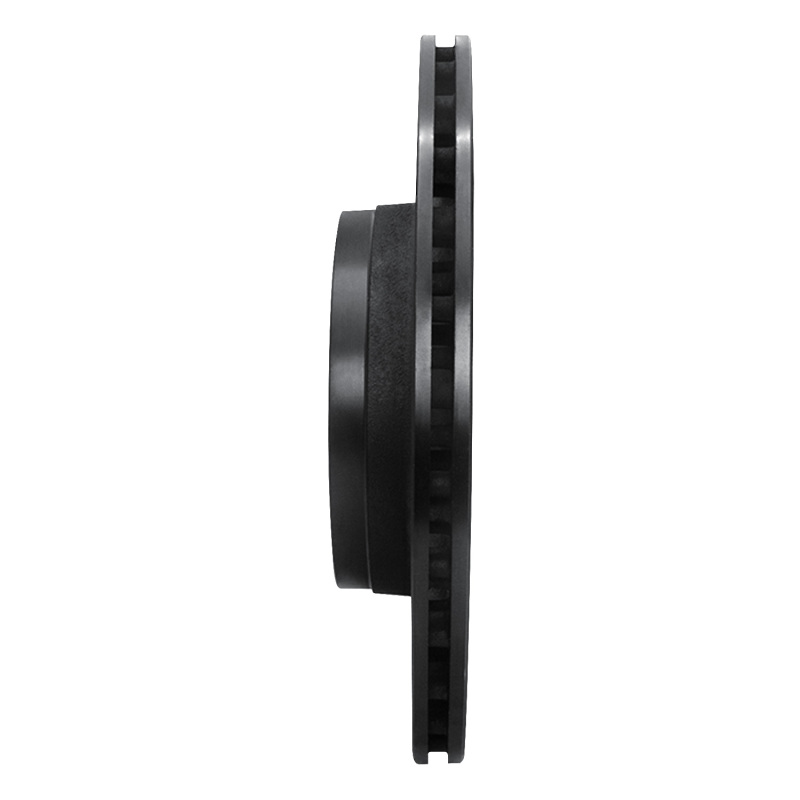 Picture of R1 17-24 Maserati LeVante Rear Left Drilled & Slotted Black Brake Rotor