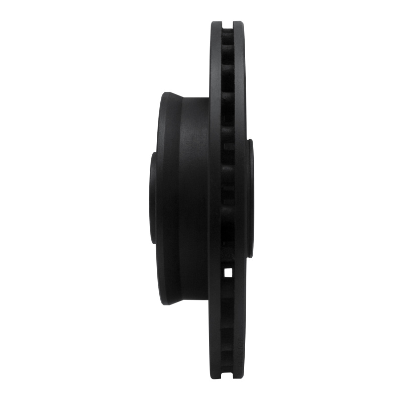 Picture of R1 88-91 Mazda 929 Front Right Drilled & Slotted Black Brake Rotor