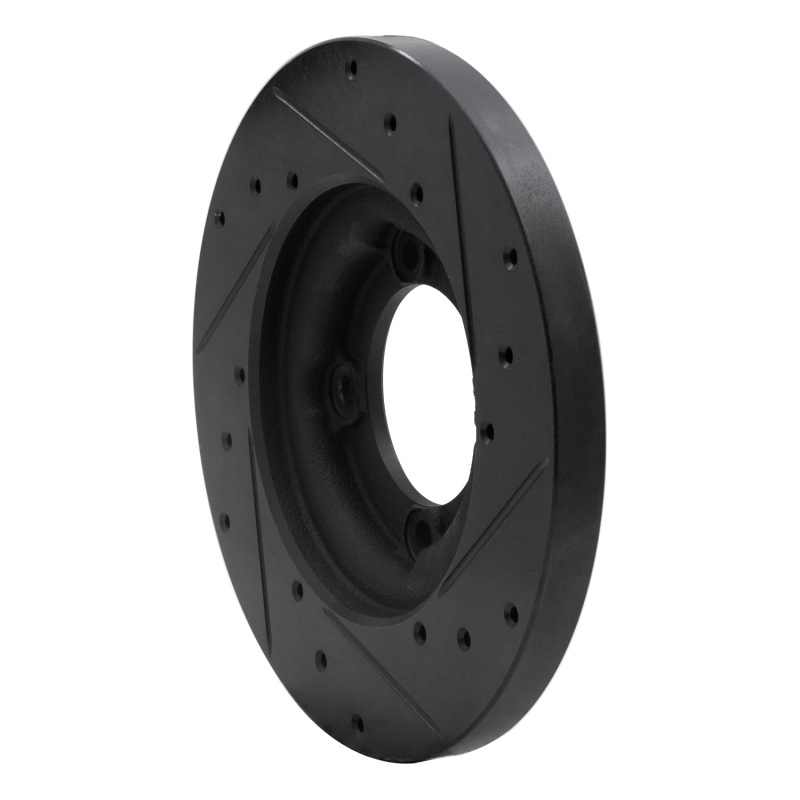 Picture of R1 82-84 Mazda B2000 Front Left Drilled & Slotted Black Brake Rotor