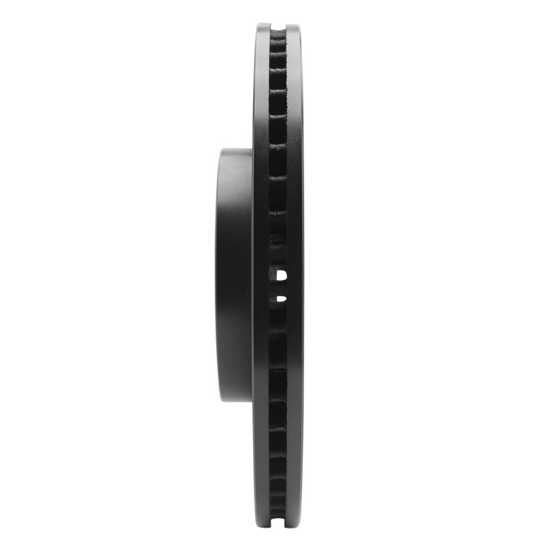 Picture of R1 19-25 Mazda CX-30 Front Right Drilled & Slotted Black Brake Rotor