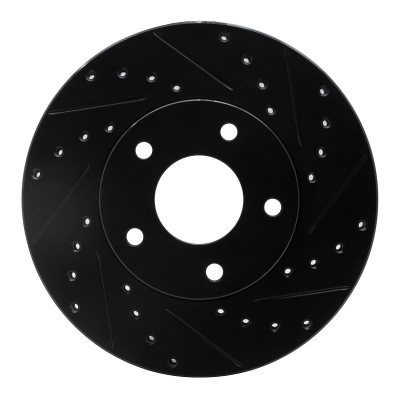 Picture of R1 02-07 Nissan X-Trail (Mexico) Front Right Drilled & Slotted Black Brake Rotor