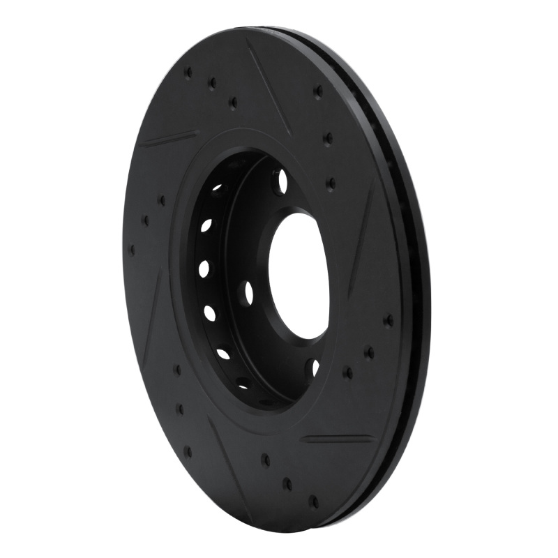 Picture of R1 09-17 Volkswagen SAVEIRO (Mexico) Front Left Drilled & Slotted Black Brake Rotor