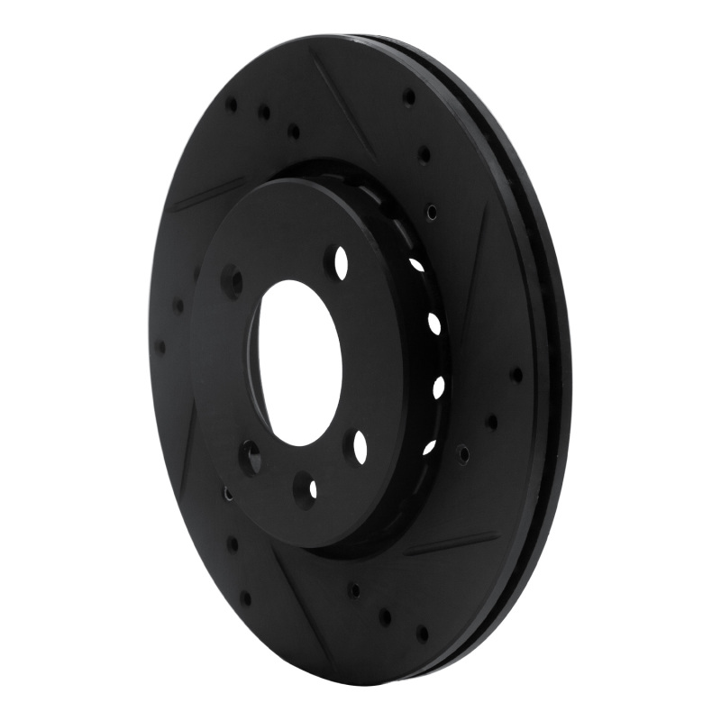 Picture of R1 09-17 Volkswagen SAVEIRO (Mexico) Front Right Drilled & Slotted Black Brake Rotor