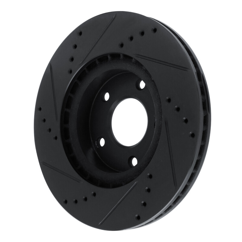 Picture of R1 10-14 Renault SAFRANE (Mexico) Front Right Drilled & Slotted Black Brake Rotor
