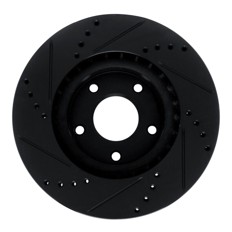 Picture of R1 10-14 Renault SAFRANE (Mexico) Front Right Drilled & Slotted Black Brake Rotor