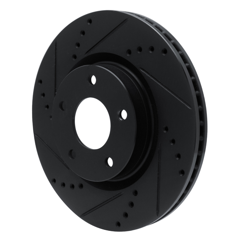 Picture of R1 10-14 Renault SAFRANE (Mexico) Front Left Drilled & Slotted Black Brake Rotor