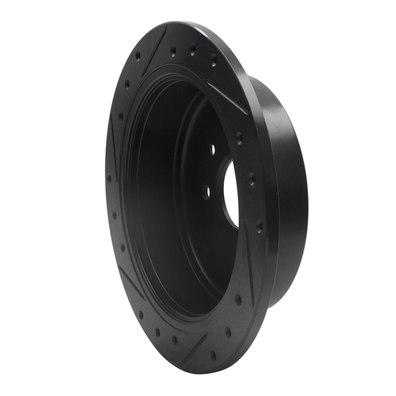 Picture of R1 97-02 Peugeot 306 (Mexico) Rear Right Drilled & Slotted Black Brake Rotor