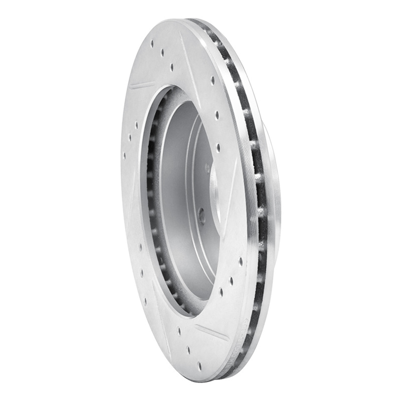Picture of R1 89-94 Suzuki SWIFT Front Left Drilled & Slotted Silver Brake Rotor