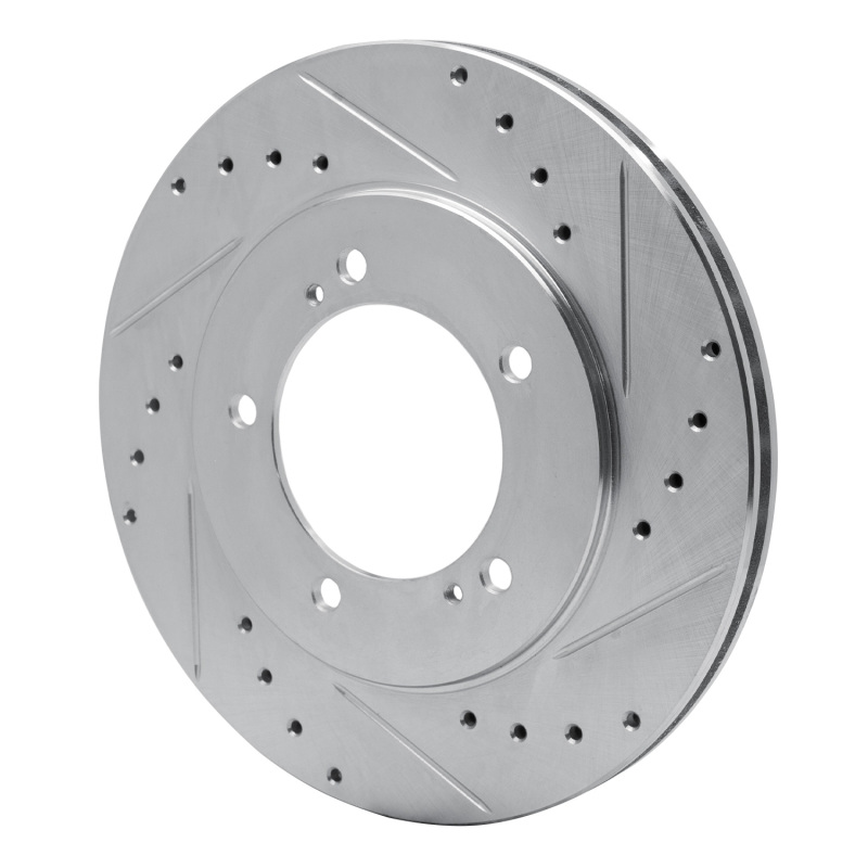 Picture of R1 99-08 Chevrolet Tracker Front Right Drilled & Slotted Silver Brake Rotor