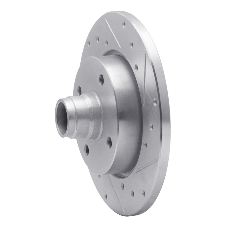 Picture of R1 76-84 Porsche 924 Front Right Drilled & Slotted Silver Brake Rotor