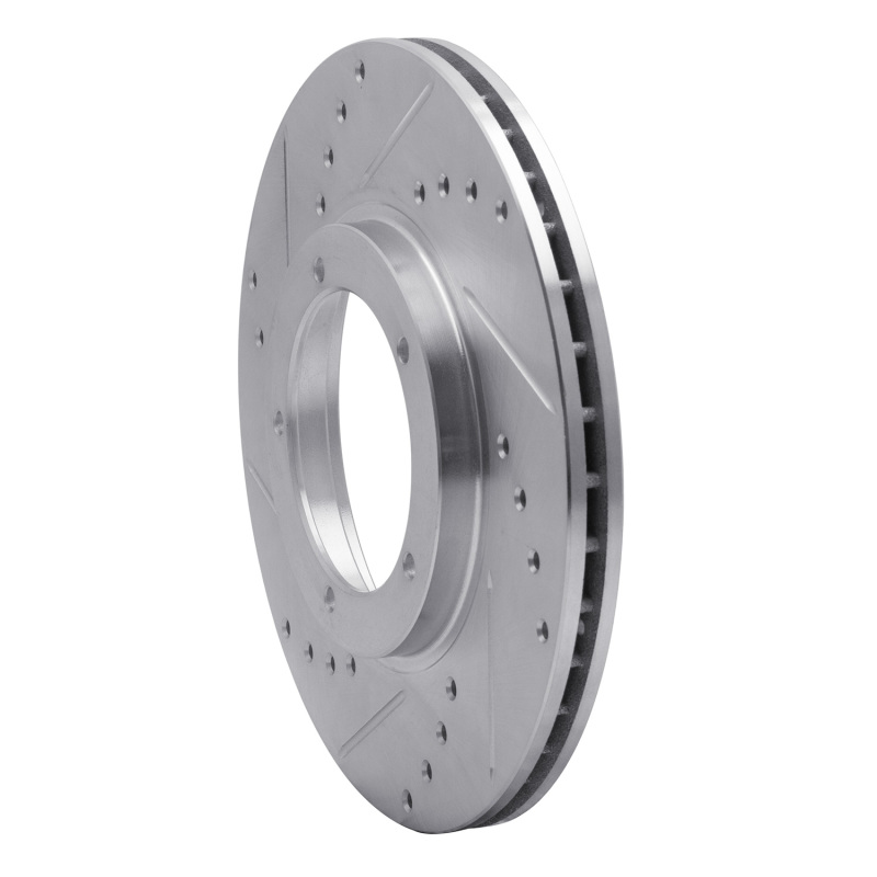 Picture of R1 67-88 Porsche 924 Front Left Drilled & Slotted Silver Brake Rotor