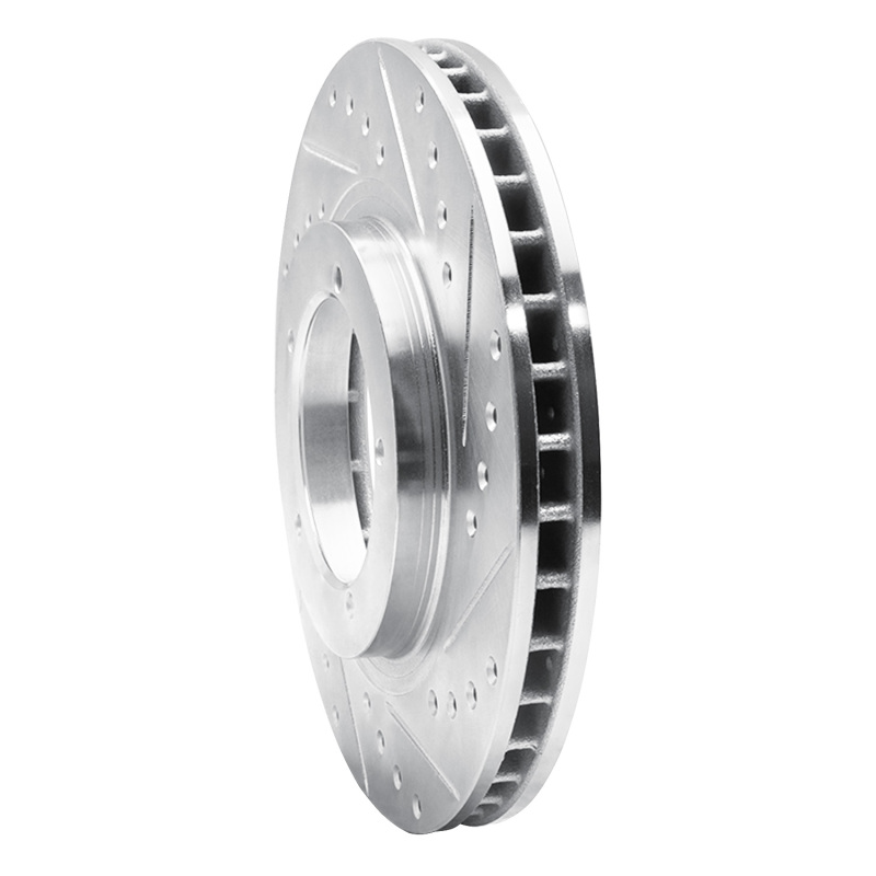Picture of R1 86-86 Porsche 944 Turbo Front Right Drilled & Slotted Silver Brake Rotor
