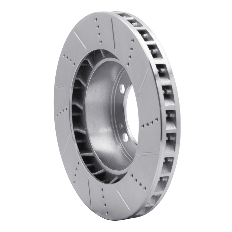 Picture of R1 86-91 Porsche 944 Except Turbo Right Front Drilled & Slotted Silver Brake Rotor