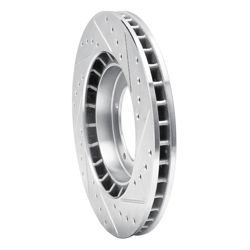 Picture of R1 86-86 Porsche 944 Turbo Front Left Drilled & Slotted Silver Brake Rotor