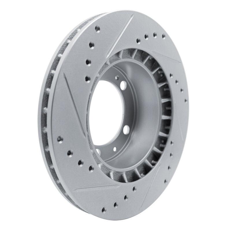 Picture of R1 87-95 Porsche 944 Turbo Front Right Drilled & Slotted Silver Brake Rotor