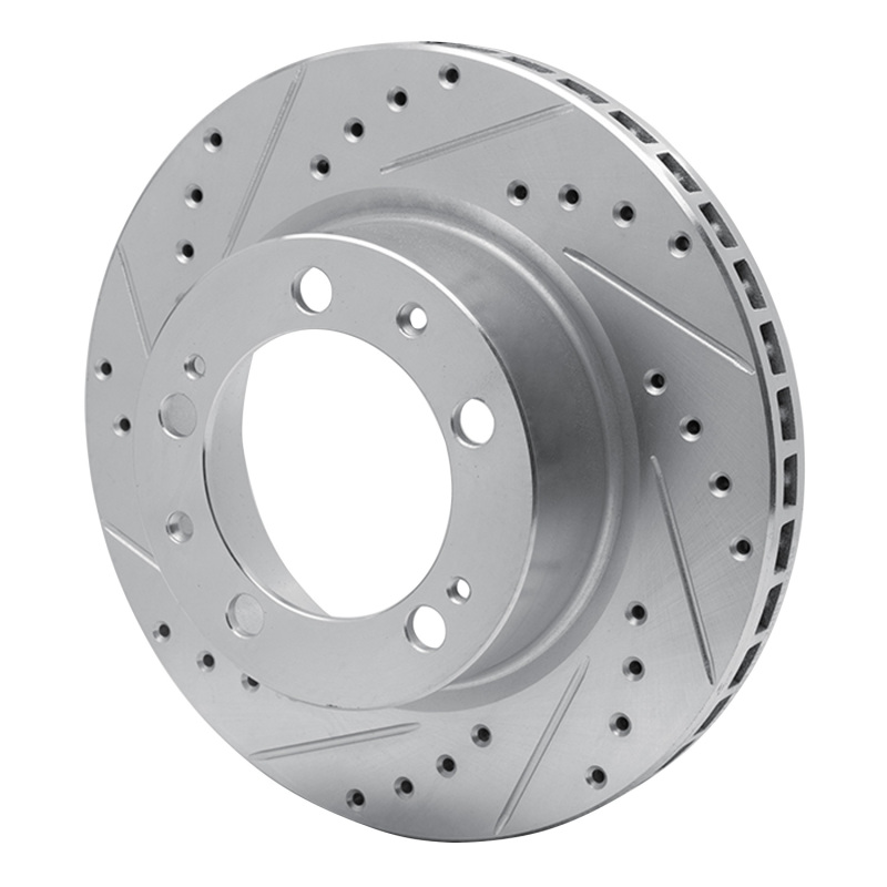 Picture of R1 89-97 Porsche 911 Front Left Drilled & Slotted Silver Brake Rotor