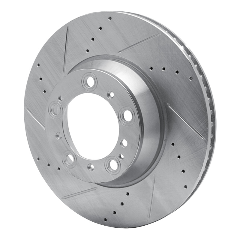 Picture of R1 99-23 Porsche 911 Left Rear Drilled & Slotted Silver Brake Rotor