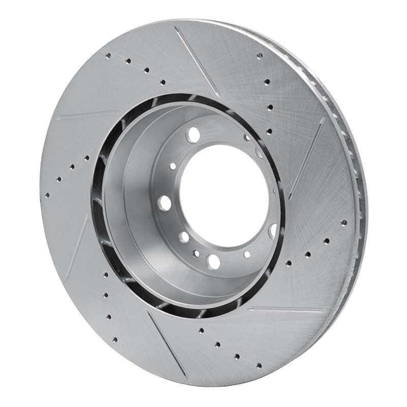 Picture of R1 99-23 Porsche 911 Left Rear Drilled & Slotted Silver Brake Rotor