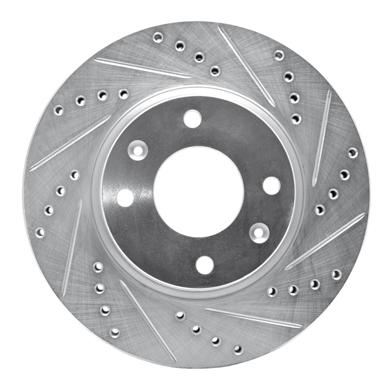 Picture of R1 02-06 Hyundai SONATA Front Right Drilled & Slotted Silver Brake Rotor
