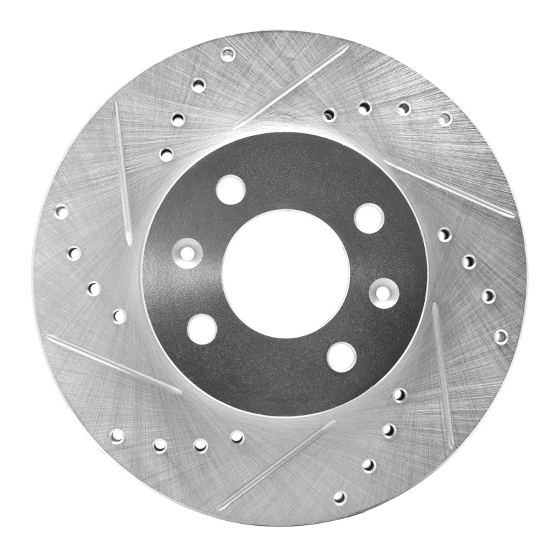 Picture of R1 06-12 Dodge Attitude (Mexico) Front Left Drilled & Slotted Silver Brake Rotor